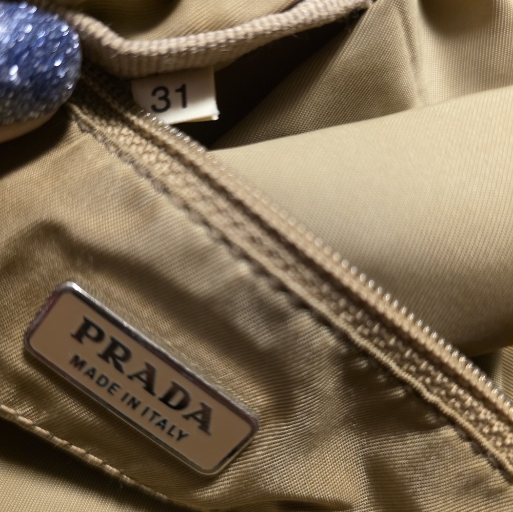 Prada | mini khaki nylon 'Tessuto' tote bag - Picture 9 of 10